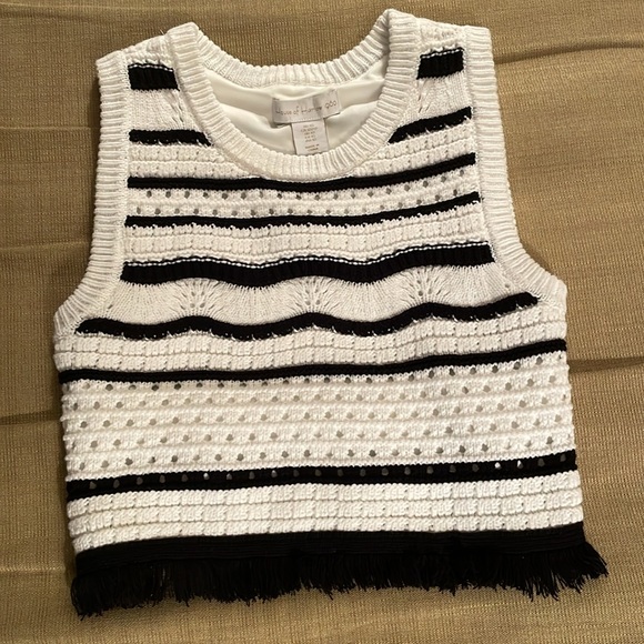 Harlow Knit Top -Black/White main image 1